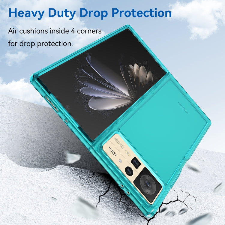 For Xiaomi Mix Fold 2 Candy Series TPU Phone Case(Transparent Blue)