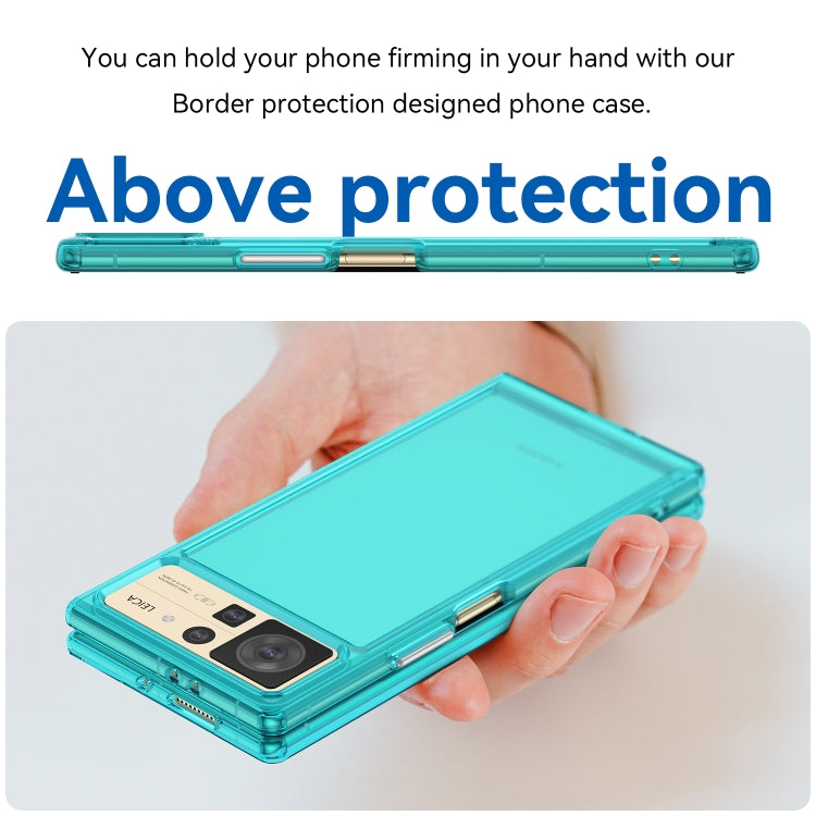 For Xiaomi Mix Fold 2 Candy Series TPU Phone Case(Transparent Blue)