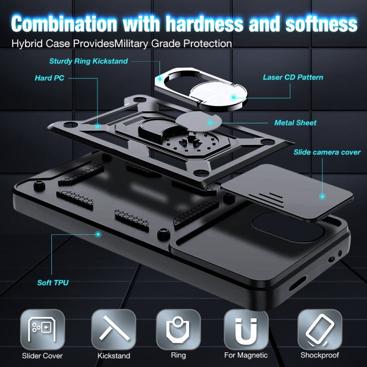 For Xiaomi Poco M4 5G Sliding Camshield Phone Case