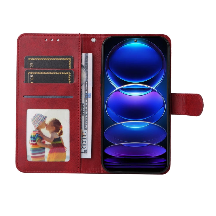 For Xiaomi Redmi Note 12 China Classic Calf Texture Flip Leather Case