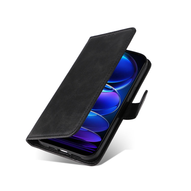 For Xiaomi Redmi Note 12 China Classic Calf Texture Flip Leather Case