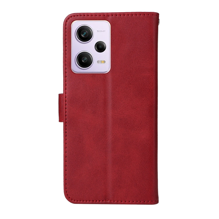 For Xiaomi Redmi Note 12 Pro 5G China Classic Calf Texture Flip Leather Case