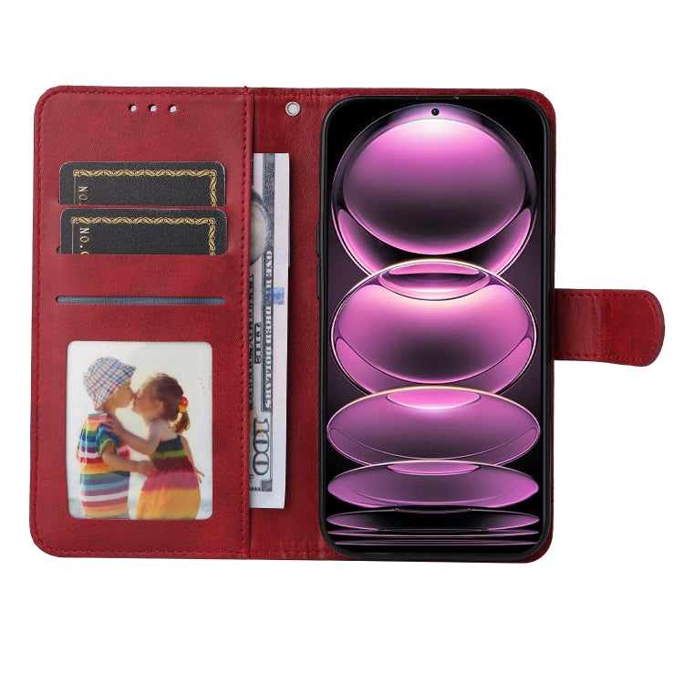 For Xiaomi Redmi Note 12 Pro 5G China Classic Calf Texture Flip Leather Case