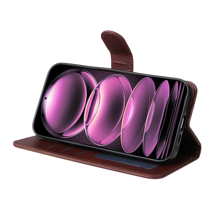 For Xiaomi Redmi Note 12 Pro 5G China Classic Calf Texture Flip Leather Case