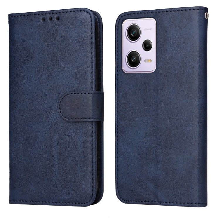 For Xiaomi Redmi Note 12 Pro+ China Classic Calf Texture Flip Leather Case