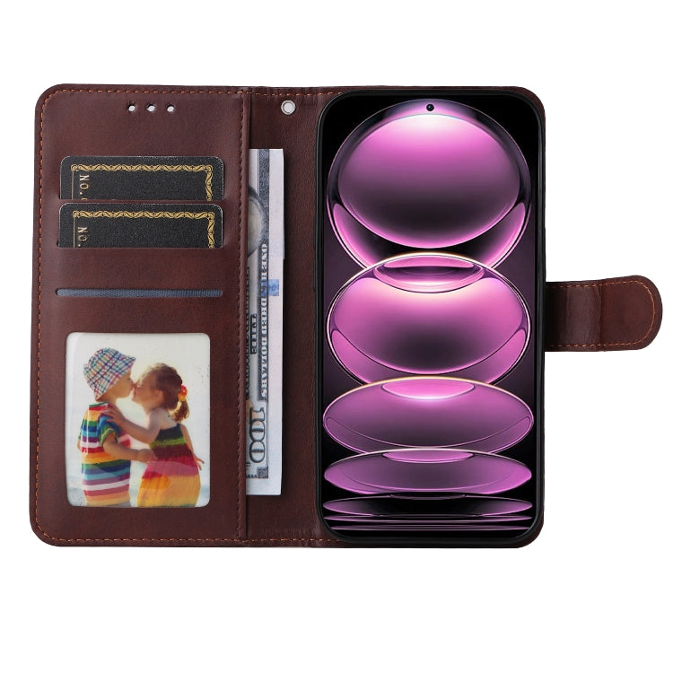 For Xiaomi Redmi Note 12 Pro+ China Classic Calf Texture Flip Leather Case