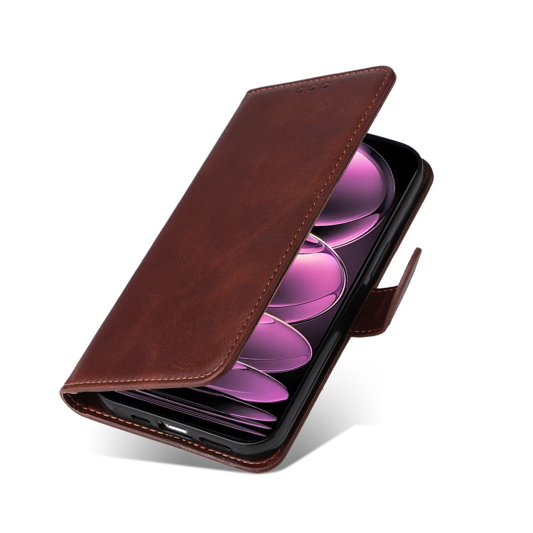 For Xiaomi Redmi Note 12 Pro+ China Classic Calf Texture Flip Leather Case