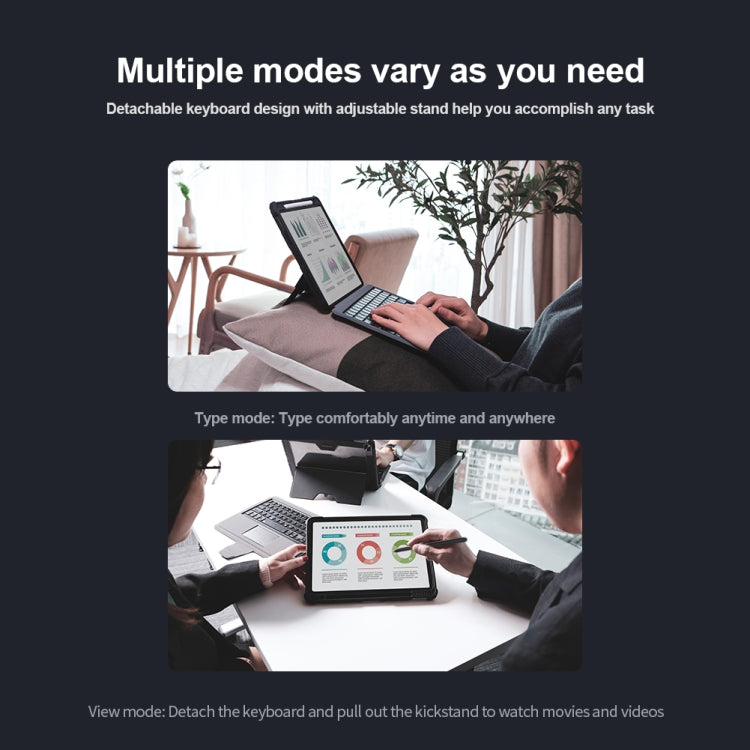 For Samsung Galaxy Tab S8+/S8+ 5G/S7+/S7 FE Nillkin Bumper Combo Keyboard Case