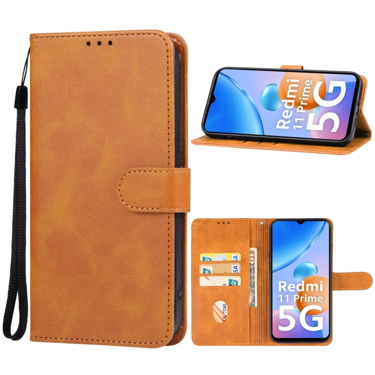 For Xiaomi Redmi 11 Prime 5G Leather Phone Case
