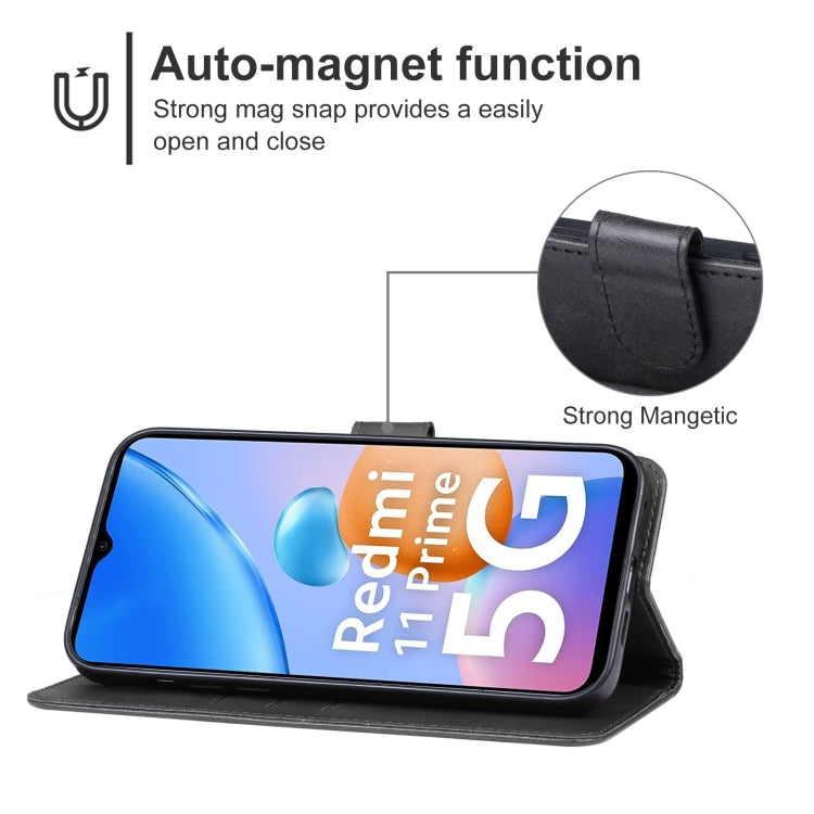 For Xiaomi Redmi 11 Prime 5G Leather Phone Case