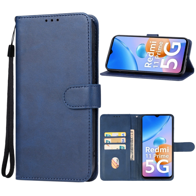For Xiaomi Redmi 11 Prime 5G Leather Phone Case