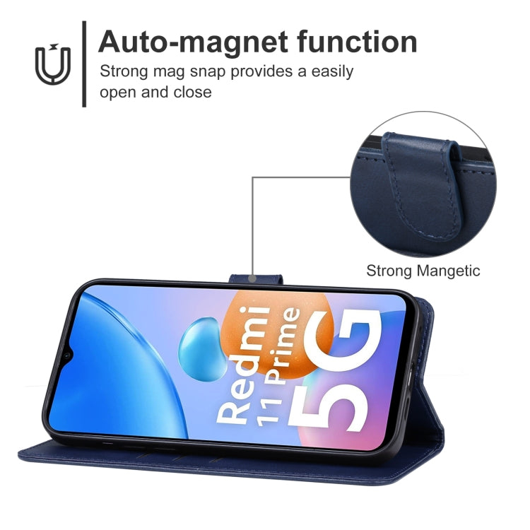 For Xiaomi Redmi 11 Prime 5G Leather Phone Case