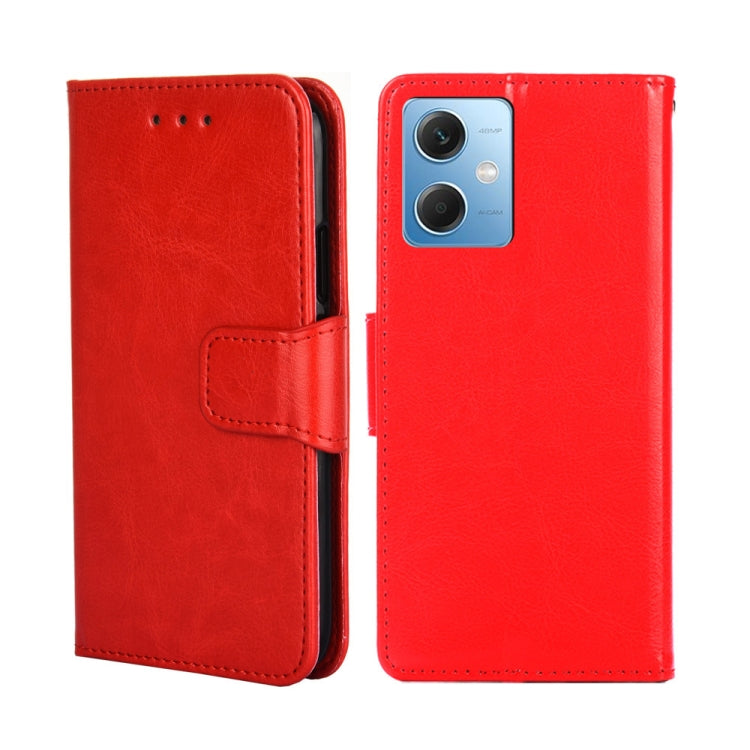 For Xiaomi Redmi Note 12 China Crystal Texture Horizontal Flip Leather Phone Case