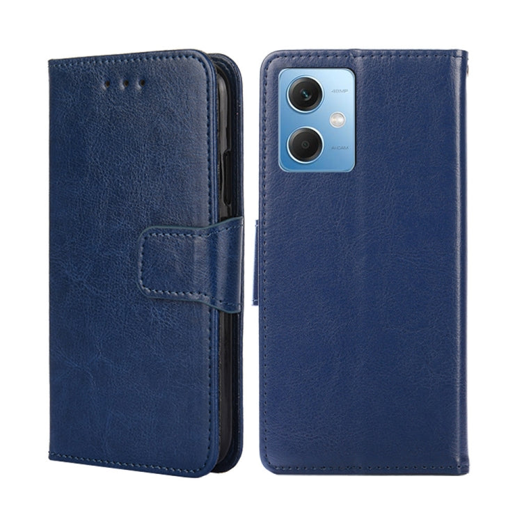 For Xiaomi Redmi Note 12 China Crystal Texture Horizontal Flip Leather Phone Case