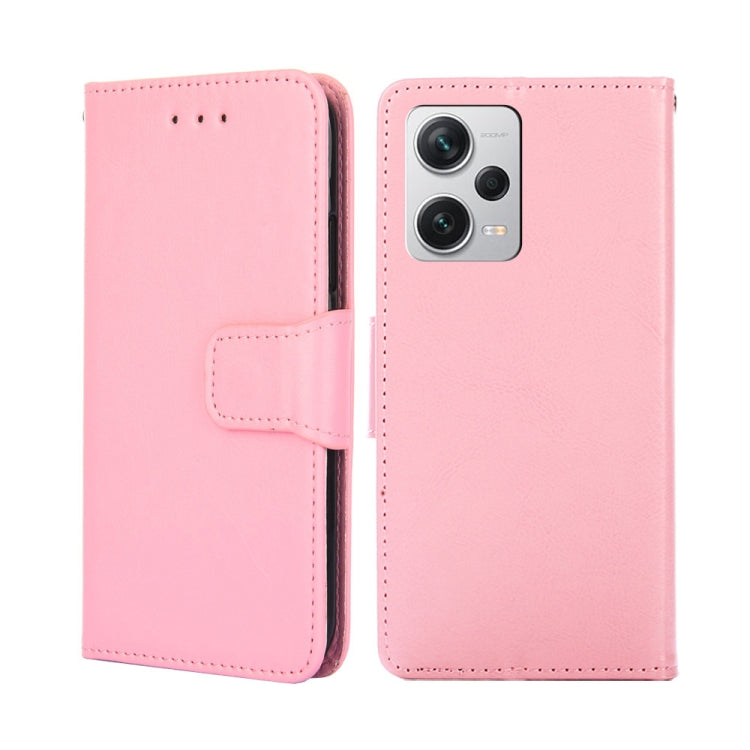 For Xiaomi Redmi Note 12 Pro+ China Crystal Texture Horizontal Flip Leather Phone Case