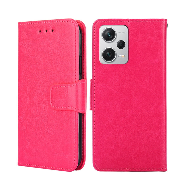 For Xiaomi Redmi Note 12 Pro+ China Crystal Texture Horizontal Flip Leather Phone Case