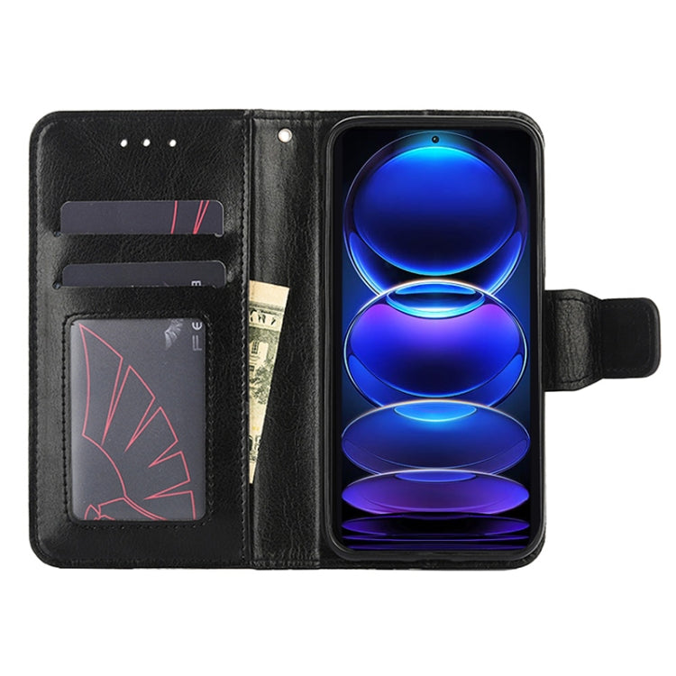 For Xiaomi Redmi Note 12 Pro+ China Crystal Texture Horizontal Flip Leather Phone Case