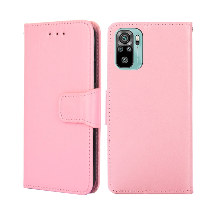 For Xiaomi Poco M5s 4G/Redmi Note 11 SE India Crystal Texture Horizontal Flip Leather Phone Case