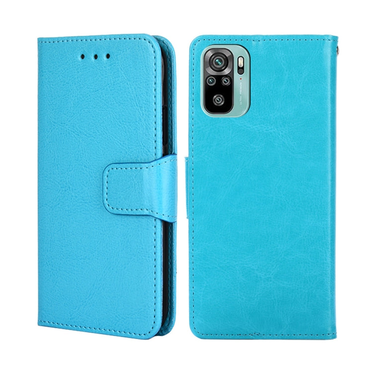 For Xiaomi Poco M5s 4G/Redmi Note 11 SE India Crystal Texture Horizontal Flip Leather Phone Case