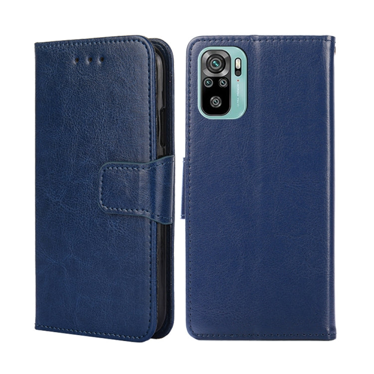 For Xiaomi Poco M5s 4G/Redmi Note 11 SE India Crystal Texture Horizontal Flip Leather Phone Case