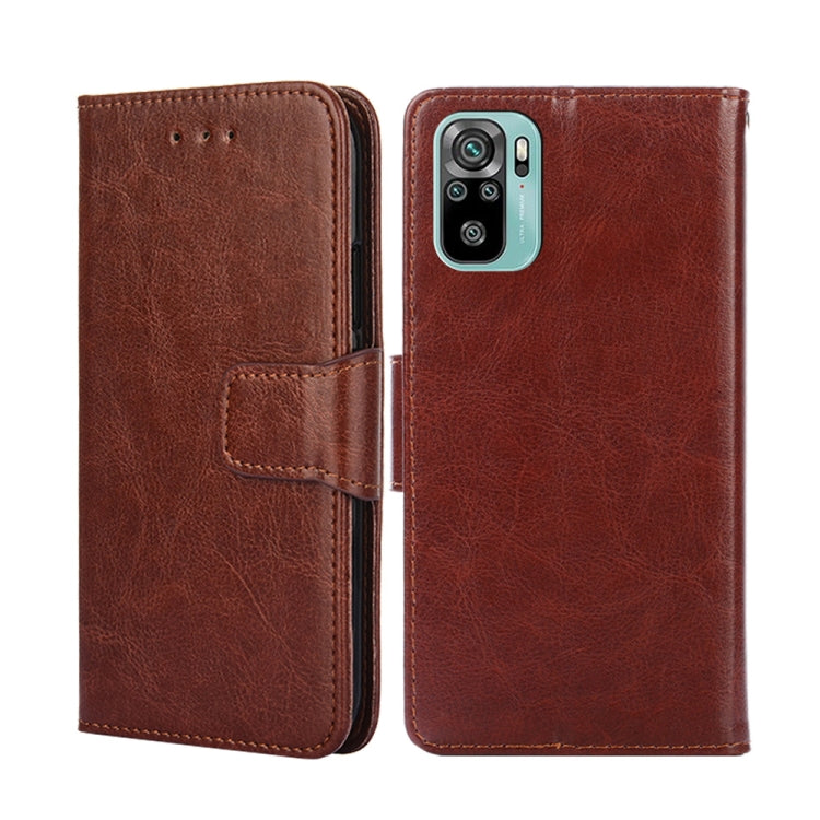 For Xiaomi Poco M5s 4G/Redmi Note 11 SE India Crystal Texture Horizontal Flip Leather Phone Case