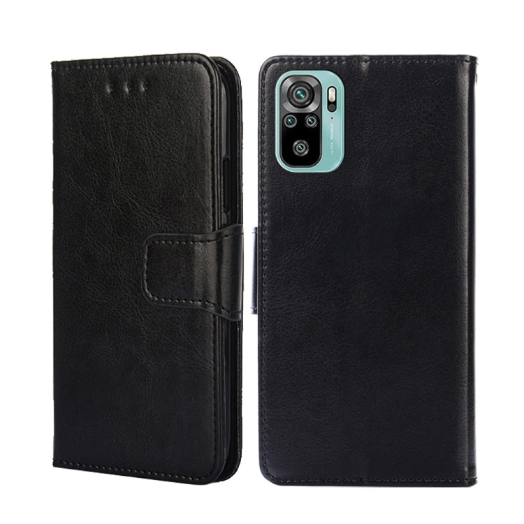 For Xiaomi Poco M5s 4G/Redmi Note 11 SE India Crystal Texture Horizontal Flip Leather Phone Case