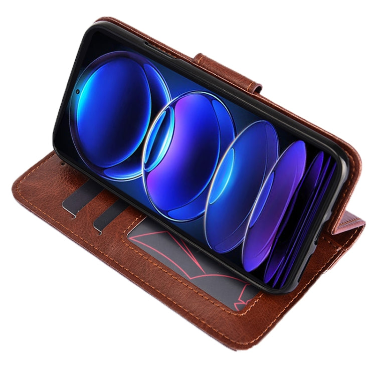 For Xiaomi Poco M5s 4G/Redmi Note 11 SE India Crystal Texture Horizontal Flip Leather Phone Case