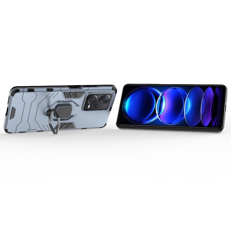 For Xiaomi Redmi Note 12 Pro+ China PC + TPU Shockproof Protective Phone Case with Magnetic Ring Holder