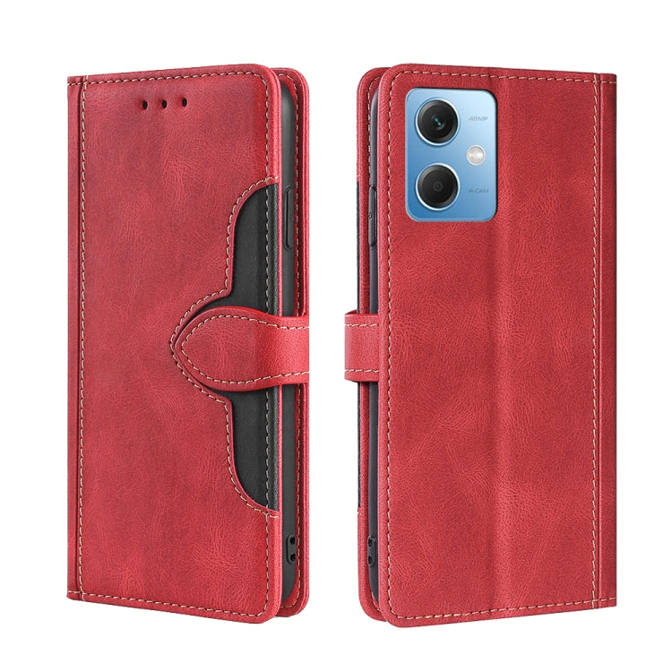For Xiaomi Redmi Note 12 China Skin Feel Magnetic Buckle Leather Phone Case