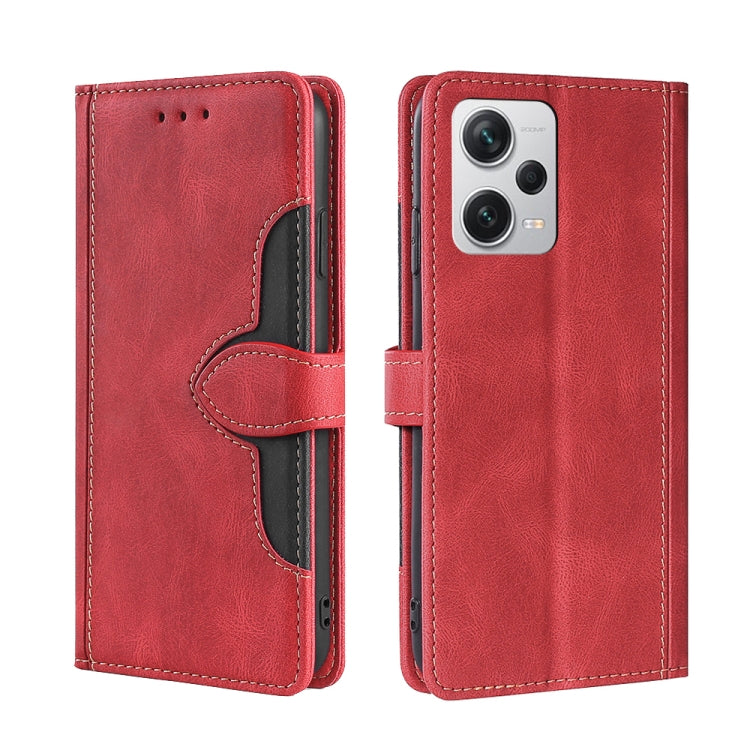 For Xiaomi Redmi Note 12 Pro+ China Skin Feel Magnetic Buckle Leather Phone Case