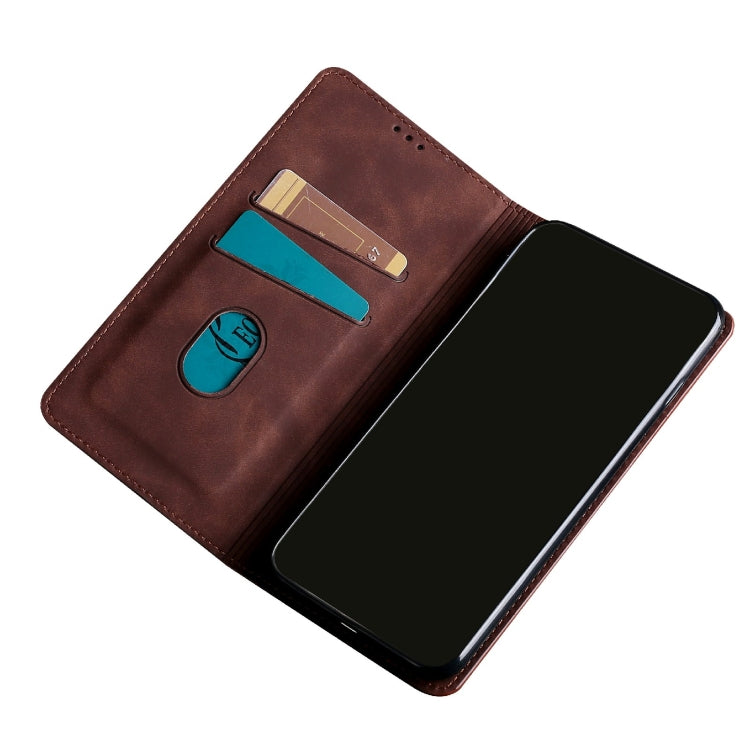 For Xiaomi Redmi Note 12 China Skin Feel Magnetic Horizontal Flip Leather Phone Case