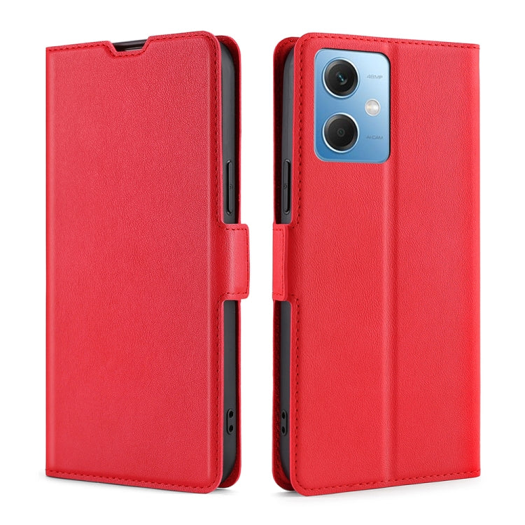 For Xiaomi Redmi Note 12 China Ultra-thin Voltage Side Buckle Horizontal Flip Leather Phone Case