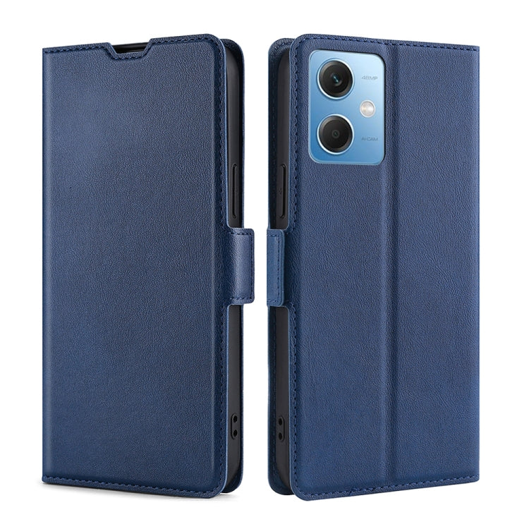 For Xiaomi Redmi Note 12 China Ultra-thin Voltage Side Buckle Horizontal Flip Leather Phone Case