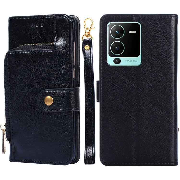 For vivo V25 Pro 5G Zipper Bag Leather Phone Case