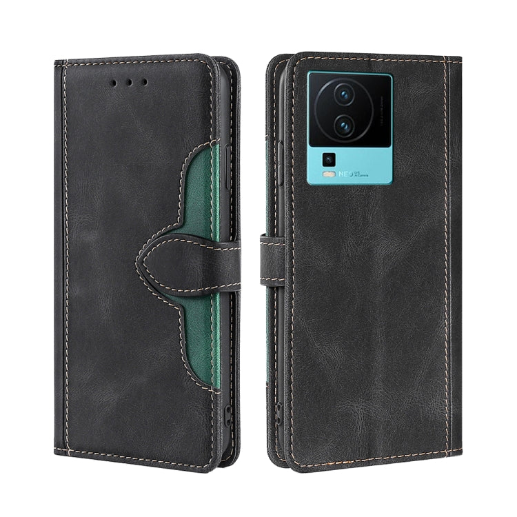 For vivo iQOO Neo7 Skin Feel Magnetic Buckle Leather Phone Case