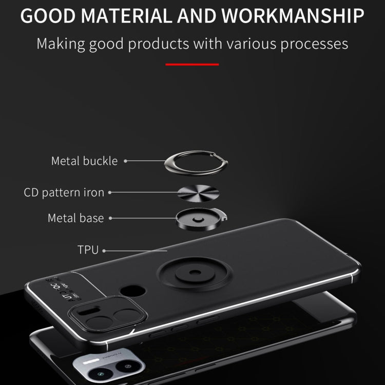 For Xiaomi Redmi A1+ Metal Ring Holder 360 Degree Rotating TPU Phone Case