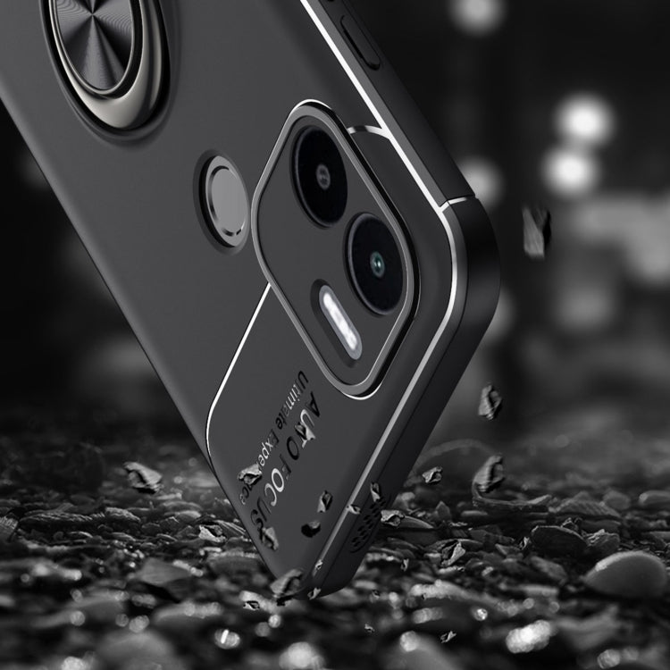 For Xiaomi Redmi A1+ Metal Ring Holder 360 Degree Rotating TPU Phone Case