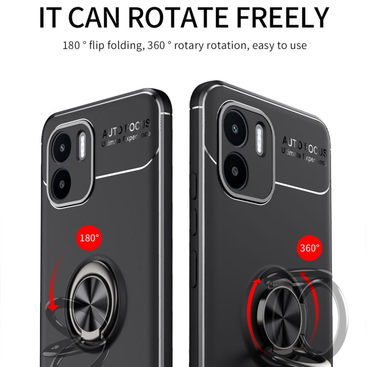 For Xiaomi Redmi A1 Metal Ring Holder 360 Degree Rotating TPU Phone Case