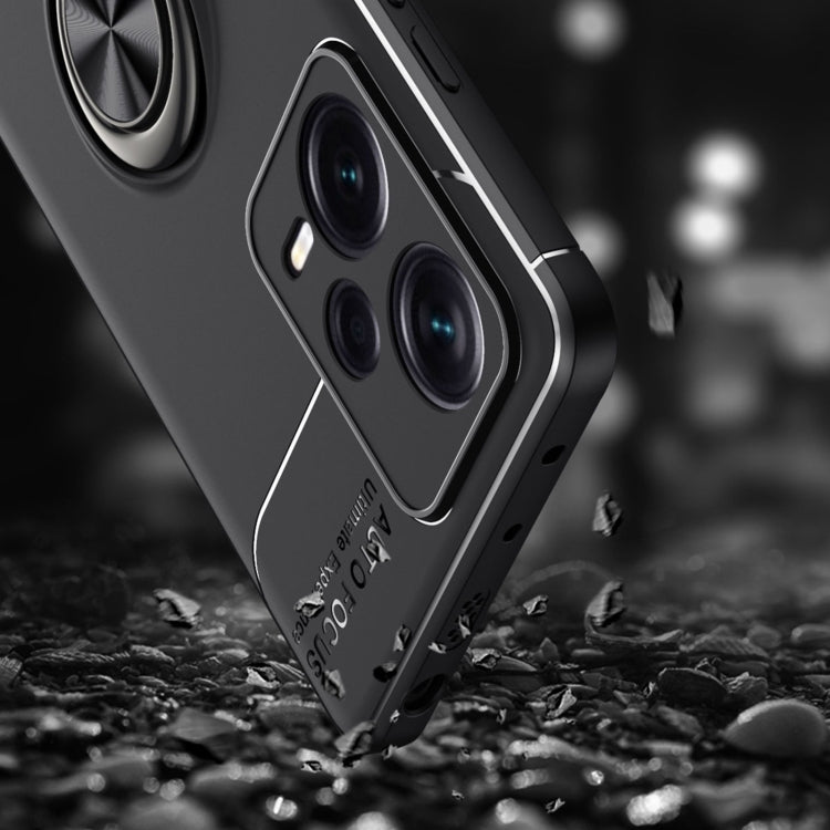 For Xiaomi Redmi Note 12 Pro+ China Metal Ring Holder 360 Degree Rotating TPU Phone Case