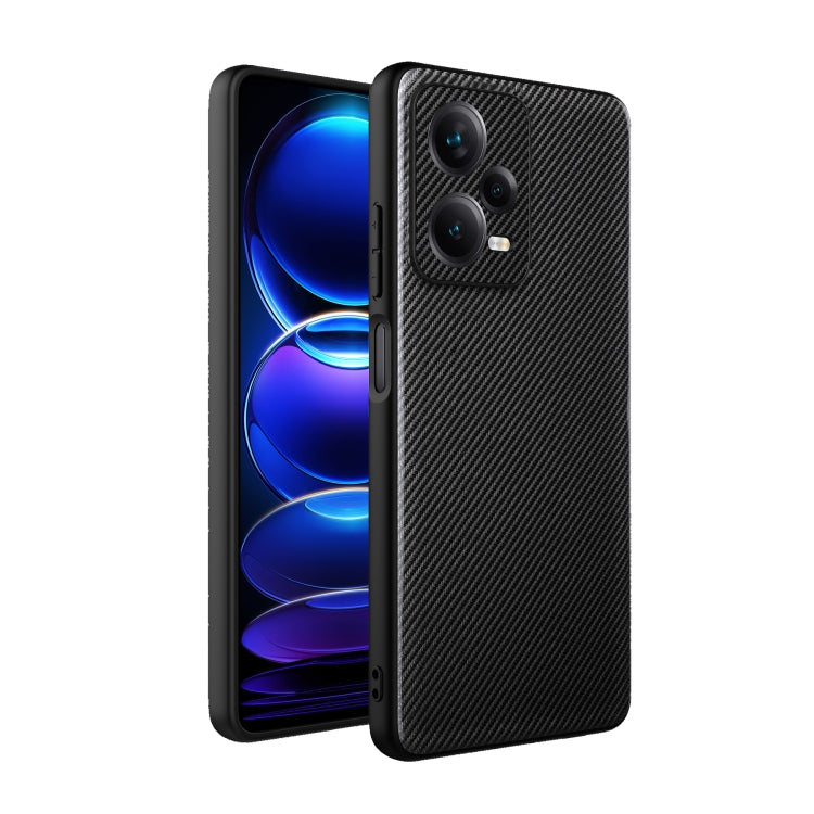 For Xiaomi Redmi Note 12 Pro 5G China ViLi TC Series Kevlar Carbon Fiber Texture Phone Case(Black)