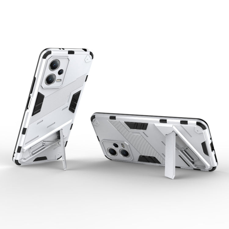 For Xiaomi Redmi Note 12 China / Note 12 5G India Punk Armor 2 in 1 PC + TPU Phone Case with Invisible Holder