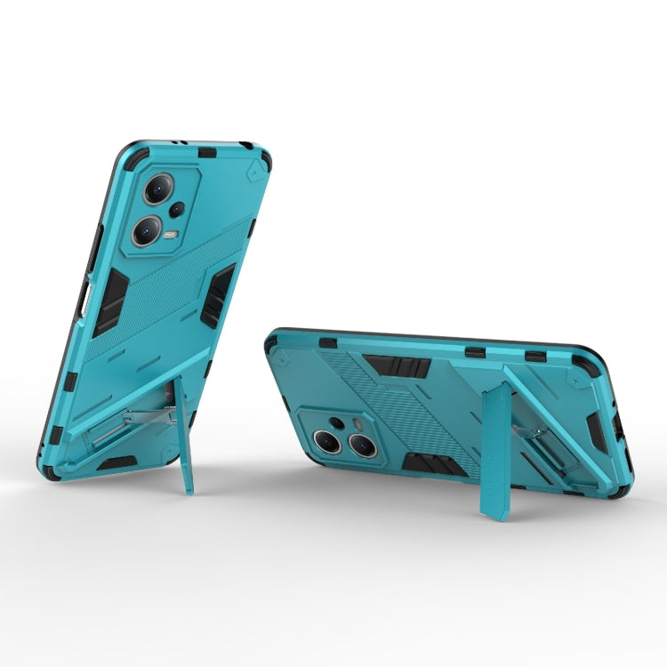 For Xiaomi Redmi Note 12 China / Note 12 5G India Punk Armor 2 in 1 PC + TPU Phone Case with Invisible Holder