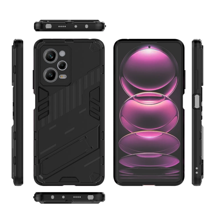 For Xiaomi Redmi Note 12 Pro 5G China / Note 12 Pro 5G Speed Punk Armor 2 in 1 PC + TPU Phone Case with Invisible Holder