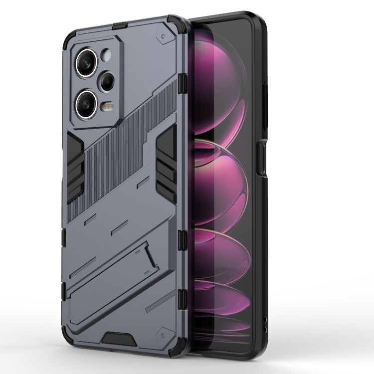 For Xiaomi Redmi Note 12 Pro 5G China / Note 12 Pro 5G Speed Punk Armor 2 in 1 PC + TPU Phone Case with Invisible Holder