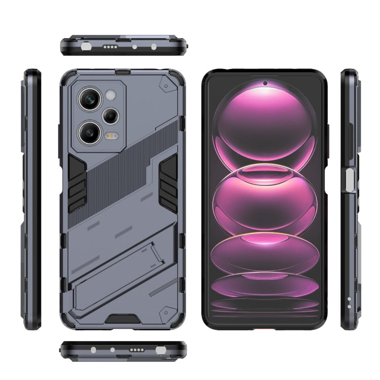For Xiaomi Redmi Note 12 Pro 5G China / Note 12 Pro 5G Speed Punk Armor 2 in 1 PC + TPU Phone Case with Invisible Holder