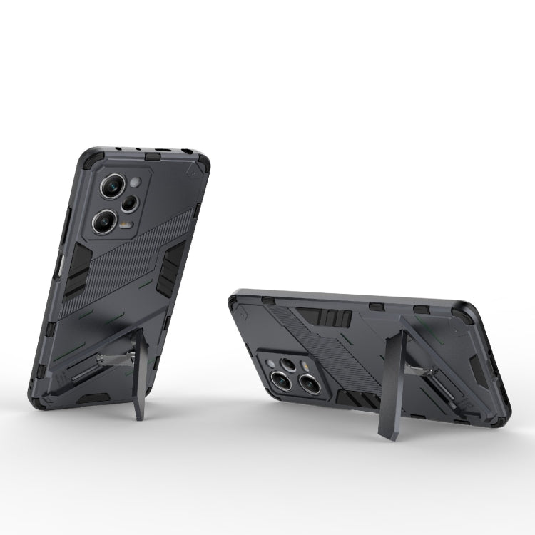 For Xiaomi Redmi Note 12 Pro 5G China / Note 12 Pro 5G Speed Punk Armor 2 in 1 PC + TPU Phone Case with Invisible Holder