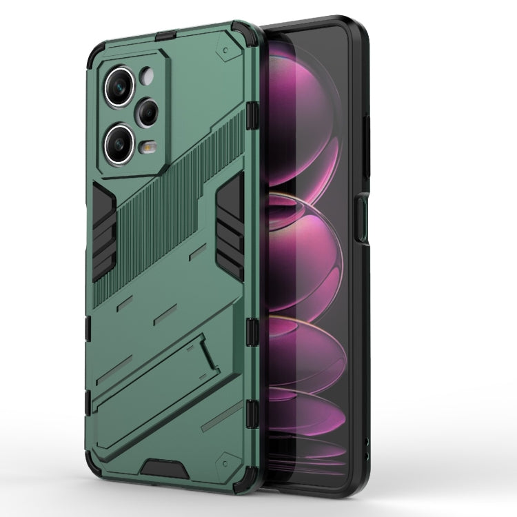 For Xiaomi Redmi Note 12 Pro 5G China / Note 12 Pro 5G Speed Punk Armor 2 in 1 PC + TPU Phone Case with Invisible Holder