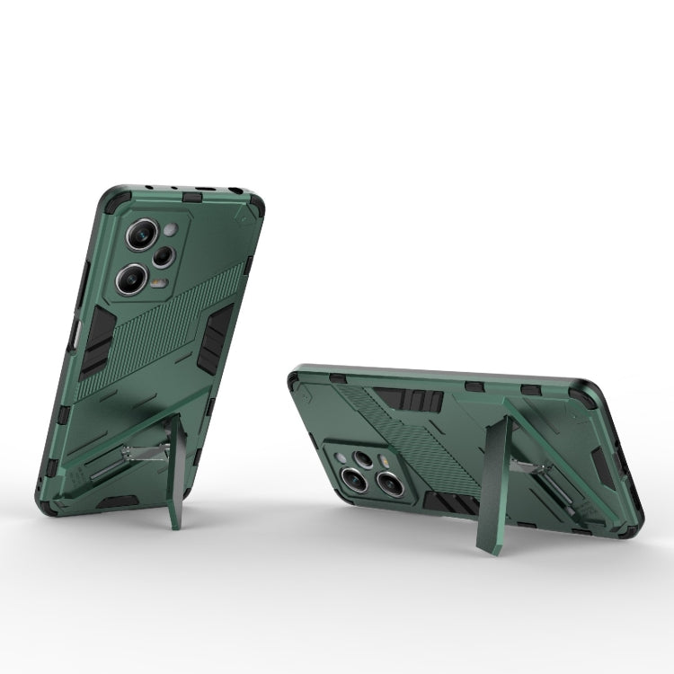 For Xiaomi Redmi Note 12 Pro 5G China / Note 12 Pro 5G Speed Punk Armor 2 in 1 PC + TPU Phone Case with Invisible Holder