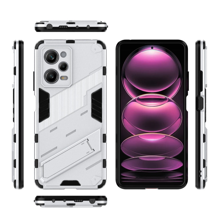 For Xiaomi Redmi Note 12 Pro 5G China / Note 12 Pro 5G Speed Punk Armor 2 in 1 PC + TPU Phone Case with Invisible Holder