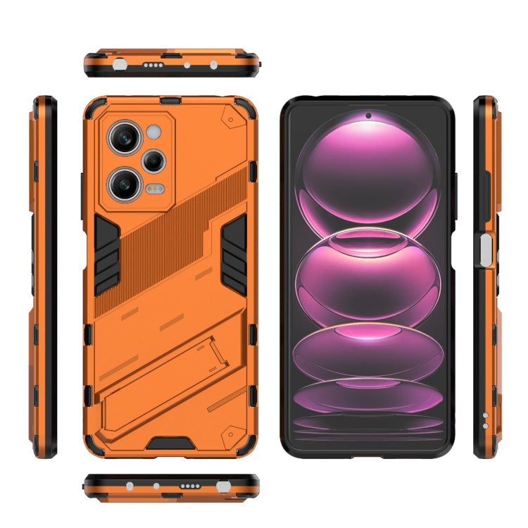 For Xiaomi Redmi Note 12 Pro 5G China / Note 12 Pro 5G Speed Punk Armor 2 in 1 PC + TPU Phone Case with Invisible Holder
